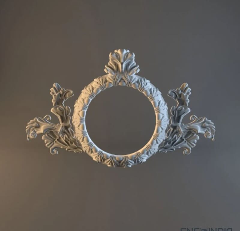 3D Carving Mirror Frame 002