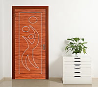2D WPC Bathroom Doors DWBD013
